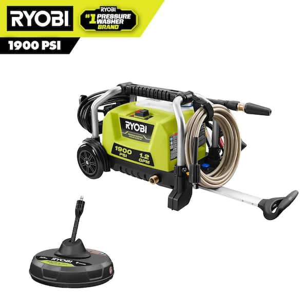 1900 PSI 1.2 GPM Cold Water Wheeled Electric Pressure Washer with 12 in. Surface Cleaner