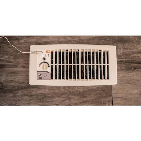 VIVOSUN 120 CFM Wall Mounted Quiet Smart Register Booster Fan with  Thermostat Control in White wal-VSF-R410-W - The Home Depot