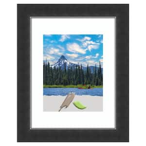 Corvino Black Narrow Wood Picture Frame Opening Size 11 x 14 in. (Matted To 8 x 10 in.)