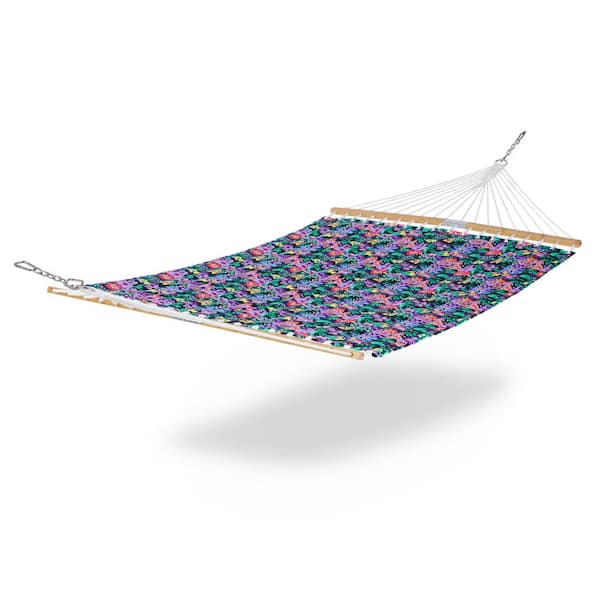 Classic Accessories Vera Bradley 78 in. L x 51 in. W Quilted Hammock in Happy Blooms