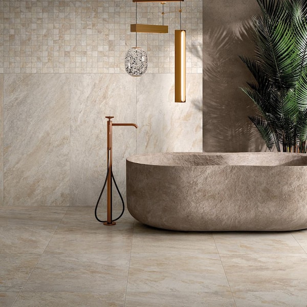 Giorbello (Sample) White 4-in x 6-in Matte Porcelain Floor and Wall Tile
