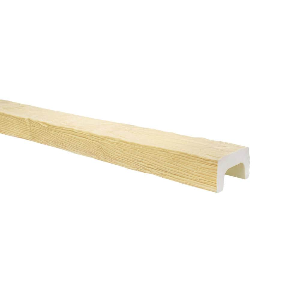 Unfinished Modern Faux Wood Beam with Milled Grain Texture