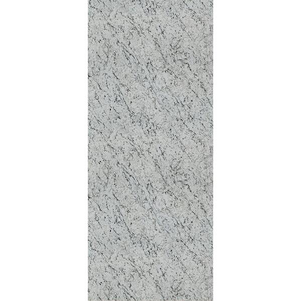 5 ft x 12 ft laminate sheet in white ice granite with matte finishresistant