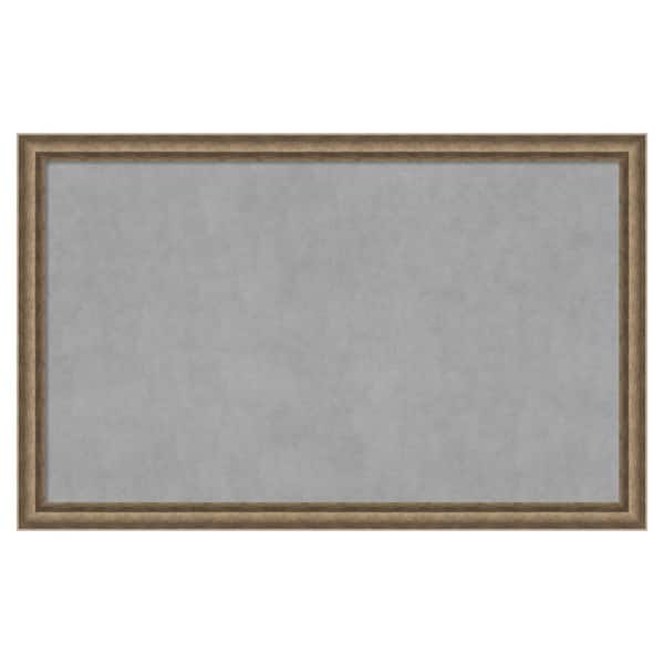 Amanti Art Angled Bronze 43 in. x 27 in. Framed Magnetic Board