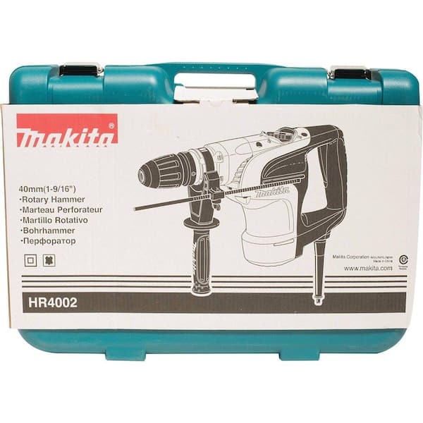 kunst St Duplicaat Makita 10 Amp 1-9/16 in. Corded SDS-MAX Concrete/Masonry Rotary Hammer  Drill with Side Handle and Hard Case HR4002 - The Home Depot