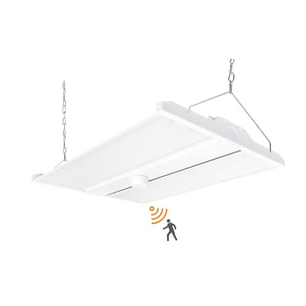 2 ft. 800-Watt Equivalent Integrated LED Dimmable High Bay Light With Motion Sensor, 28,350 Lumens 5000K, White Finish