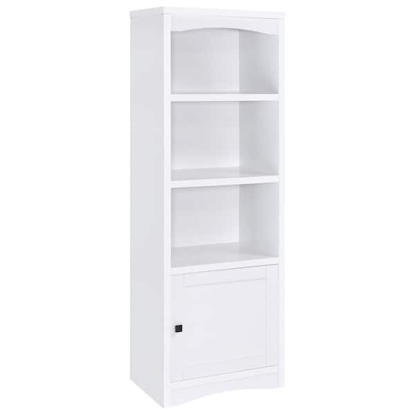 Coaster Laughlin White 3-Shelf Media Tower