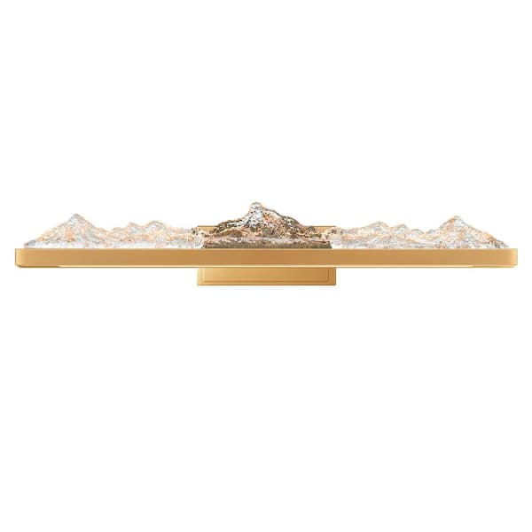 CWI Lighting Himalayas 1-Light Integrated LED Brass Vanity Light