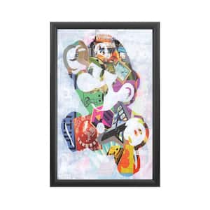 "Mario" by Artpoptart Framed with LED Light People Wall Art 24 in. x 16 in.