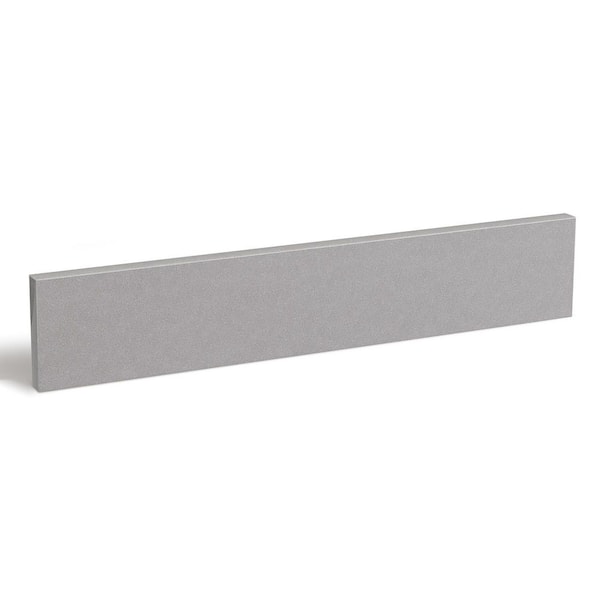 21.375 in. L x 4 in. H Engineered Stone Marble Vanity Sidesplash Shower Curb Window Sill Door Transition in Gray