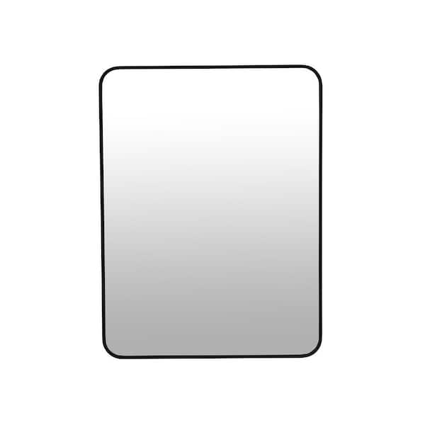 FORCLOVER 24-in. W x 36-in. H Small Rectangular Aluminum Framed Wall Mounted Bathroom Vanity Mirror in Gold