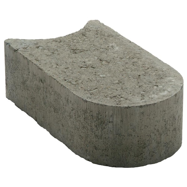 Mutual Materials Edgestone 8 in. x 2.75 in. x 5 in. Grey Concrete Edging (336 pieces/224 in. ft./pallet)