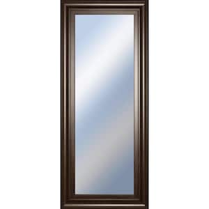 Small Rectangle Beige Hooks Classic Mirror (18 in. H x 42 in. W)