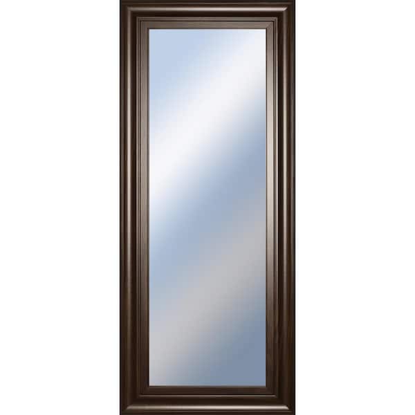 Classy Art Small Rectangle Beige Hooks Classic Mirror (18 in. H x 42 in. W)