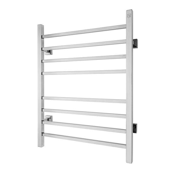 WarmlyYours Sierra 8-Bar Plug-In and Hardwired 120-Volt 32 in. Towel Warmer  in Polished Stainless Steel TW-SR08PS-HP - The Home Depot