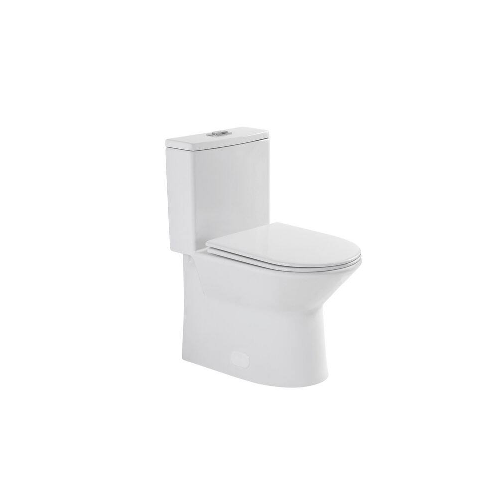 SRB005 12 inch floor-mounted 1-piece 1.1/1.6 GPF Dual Flush Elongated Toilet in Glossy White Seat Included price history on PriceWatchPro
