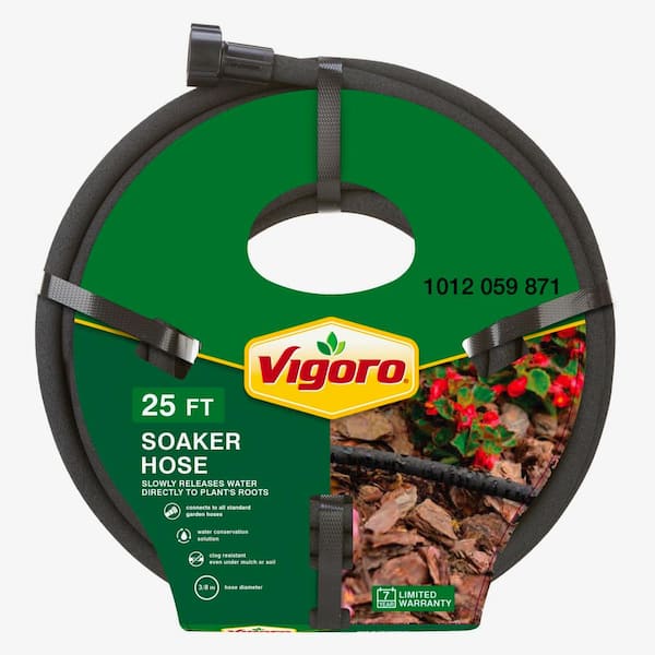 3/8 in. x 25 ft. Heavy-Duty Garden Drip Irrigation Soaker Water Hose