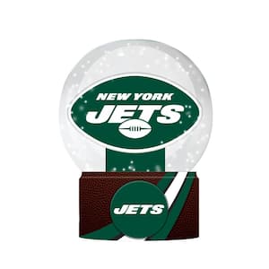 New York Jets 5 in. Multicolor Glass Tabletop Snow Globe