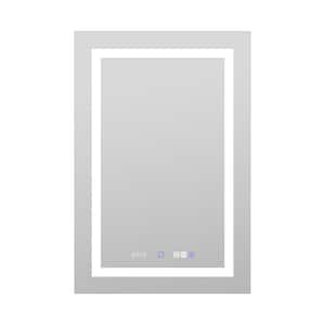 24 in. W x 36 in. H Rectangular Aluminum Medicine Cabinet with Mirror