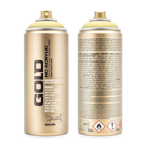 Montana GOLD Acrylic Spray Paint 400ml Vanilla
