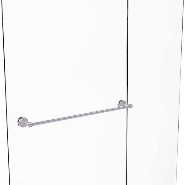 Waverly Place Collection 30 in. Over-the-door Single Towel Bar in Satin Chrome