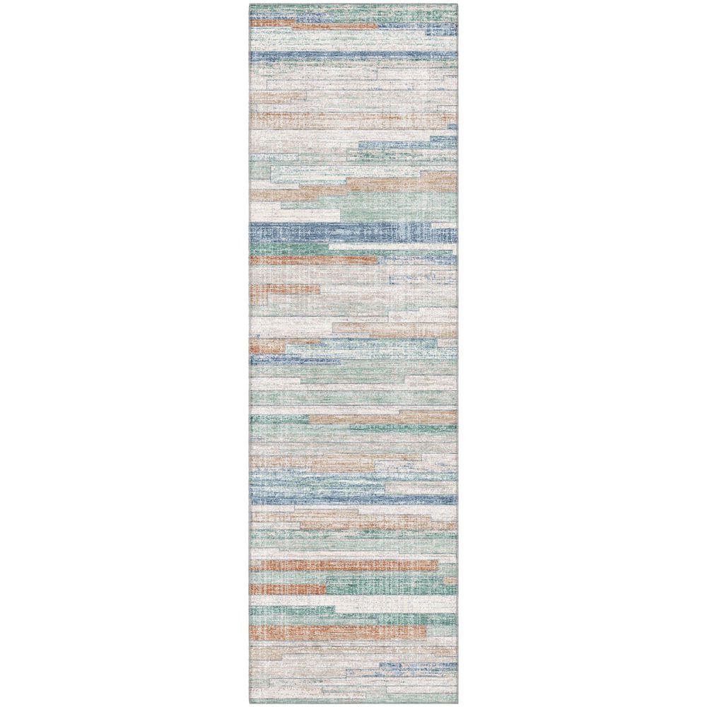 Mayfield Premium Machine Washable Abstract AMF2000 Linen 2 ft. x 7 ft. Runner Rug price history on PriceWatchPro
