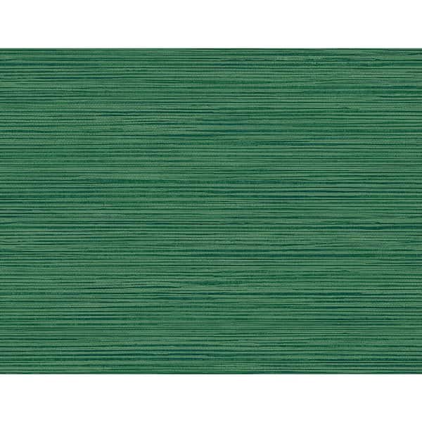 Seabrook Designs 60.75 sq. ft. Forest Green Hillside Stringcloth Paper Unpasted Wallpaper Roll