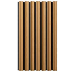 AcousticPro 1 in. x 1 ft. x 8 ft. Noise Cancelling Concave MDF Sound Absorbing Panel in Honey Maple (2-Pack)