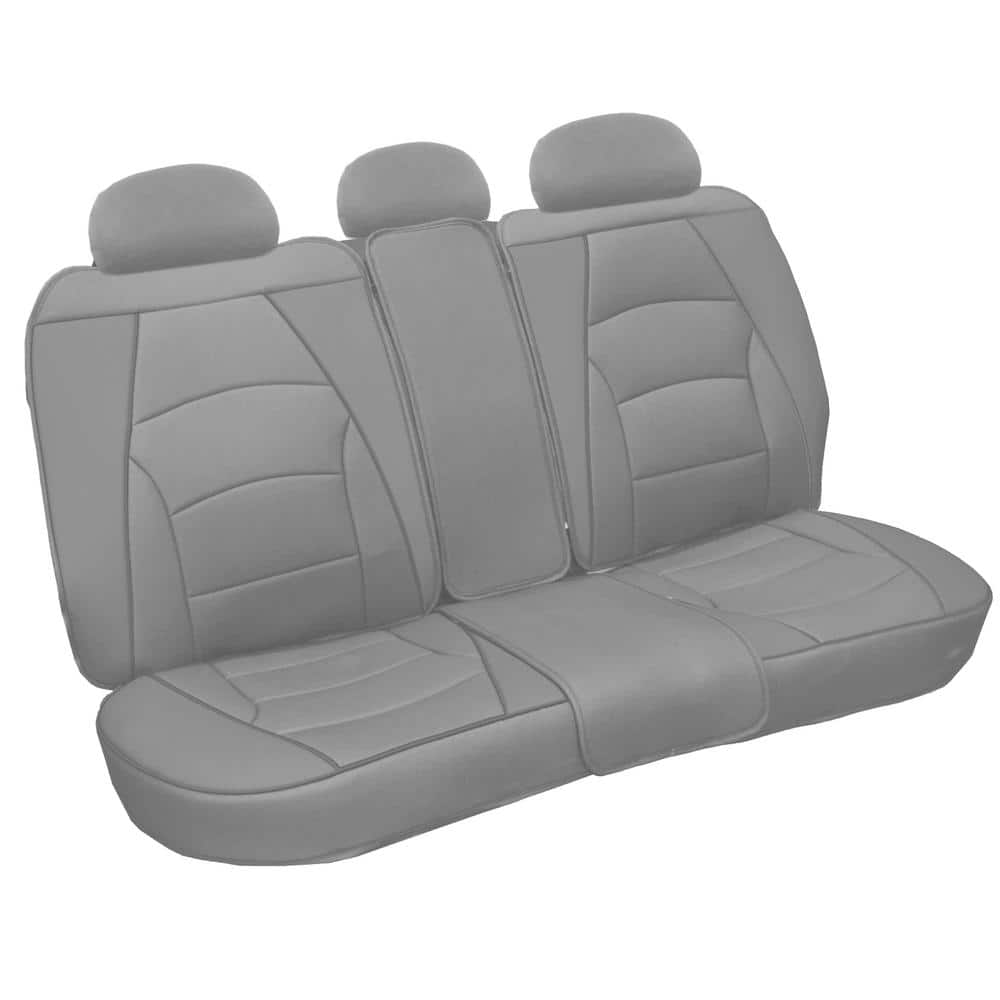 FH Group Ultra-Comfort Leatherette 47 in. x 23 in. x 1 in. Bench Seat Cushions - Rear, Gray -  DMPU205013SLDGR
