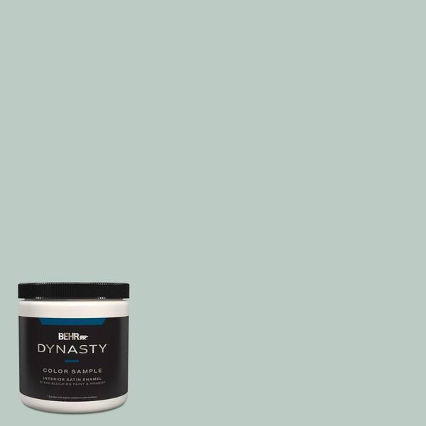 BEHR DYNASTY 8 oz. #HDC-CL-23 Soothing Spring Satin Enamel Stain-Blocking Interior/Exterior Paint & Primer Sample