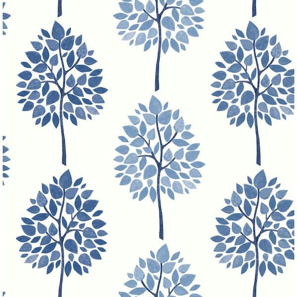 Advantage Tsai Blue Tree Strippable Roll (Covers 56.4 sq. ft.)