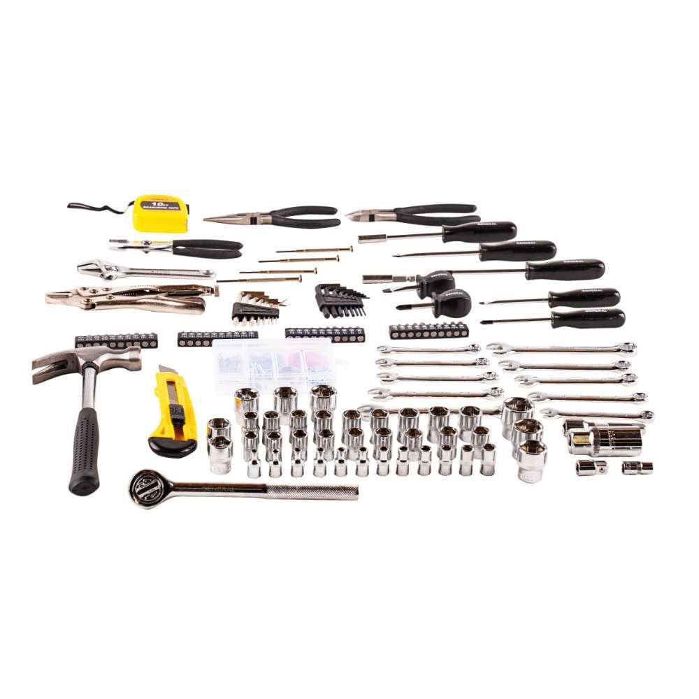 General Tools Home and Automotive Repair Tool Set (130-Piece) WS-0103 The  Home Depot