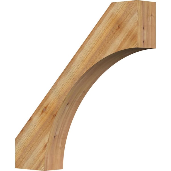 Ekena Millwork 6"W x 36"D x 36"H Westlake Rough Sawn Knee Brace, Western Red Cedar
