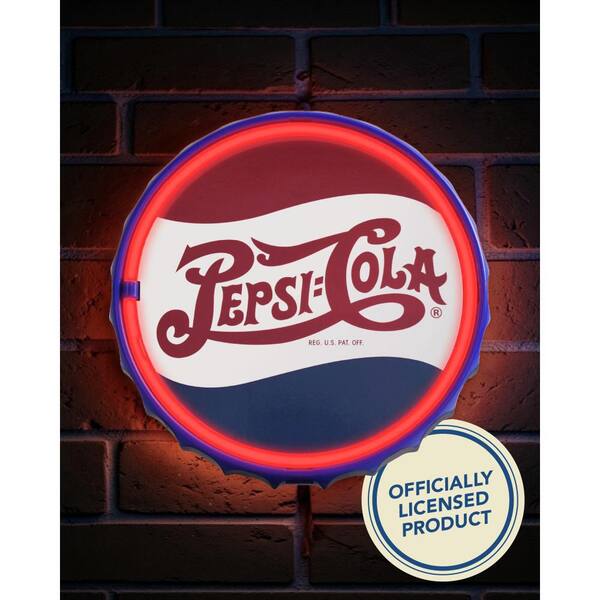 American Art Decor 12 in. Red and Blue LED Neon Rope Sign, ABS