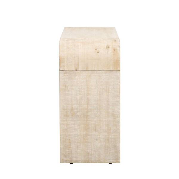 XUJMK 59 in. W x 16 in. D x 32 in. H Beige Linen Cabinet