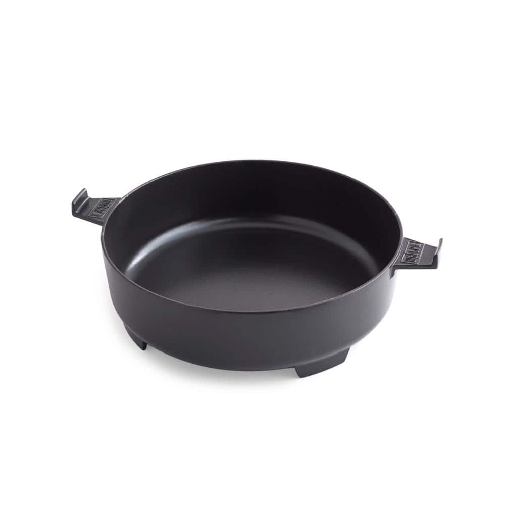 Black Enameled Cast Iron 7.25 Qt Dutch Oven with Lid