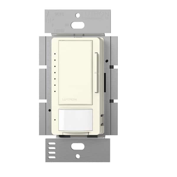 Lutron Maestro LED+ Vacancy-Only Sensor/Dimmer Switch, 150W LED, Single Pole/Multi-Location, Biscuit (MSCL-VP153M-BI)