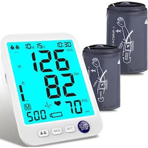6.97 in. x 4.72 in. x 4.72 in. Automatic Blood Pressure Machine Backlit LCD Heart Rate Detection in Blue