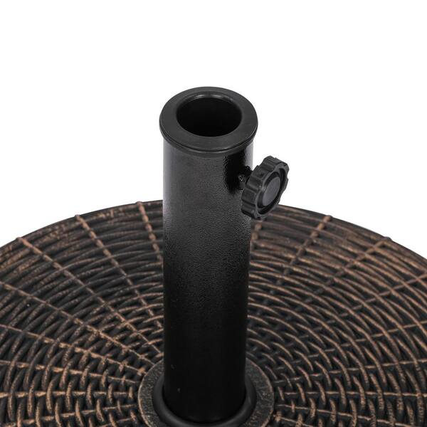 Island Umbrella 50 lbs. All-Weather Round Outdoor Resin Patio ...