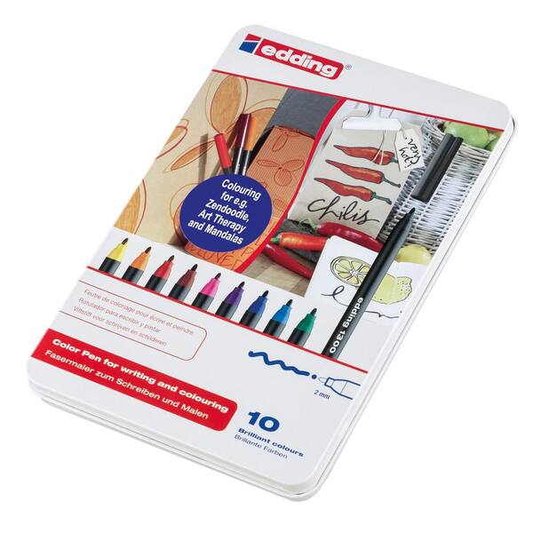 Brush Lettering, Edding 1340 Starter Set, Set of 10 Pens, Markers