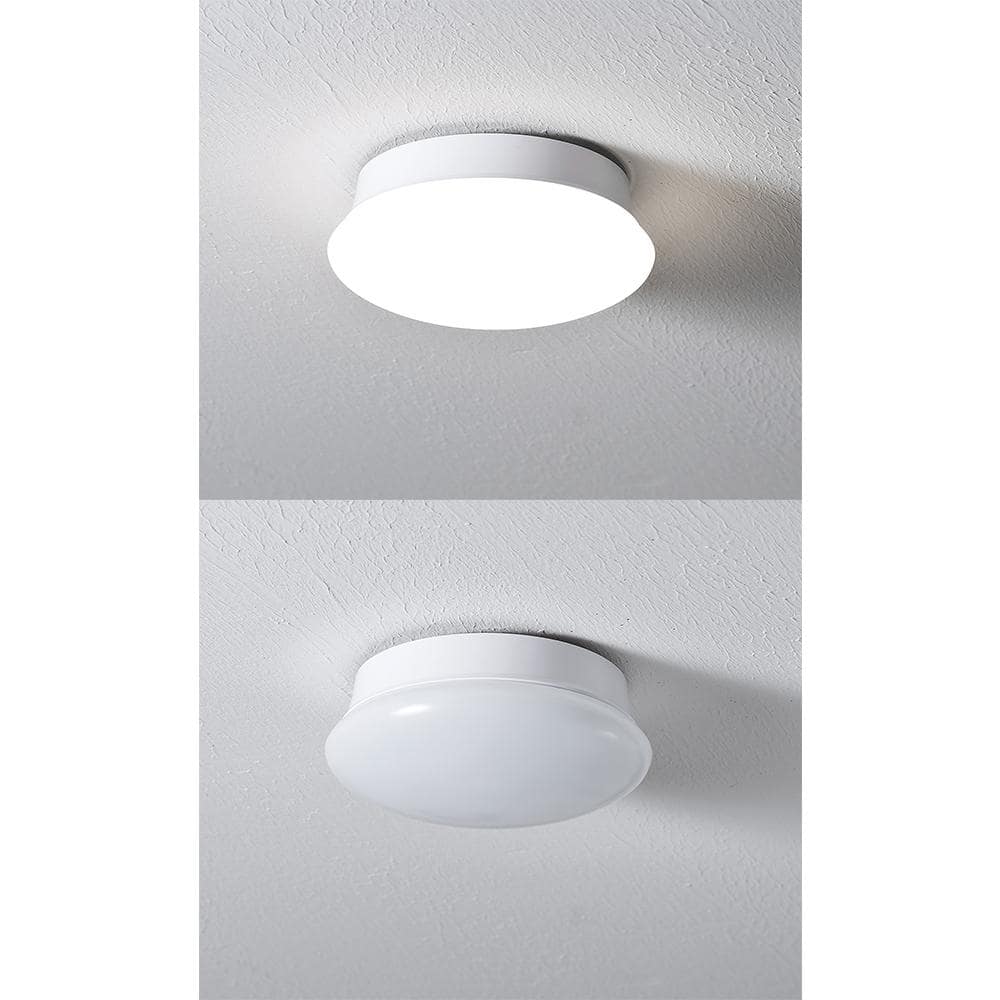 Brushed Nickel 7in LED Indoor/Outdoor Flush Mount Light
