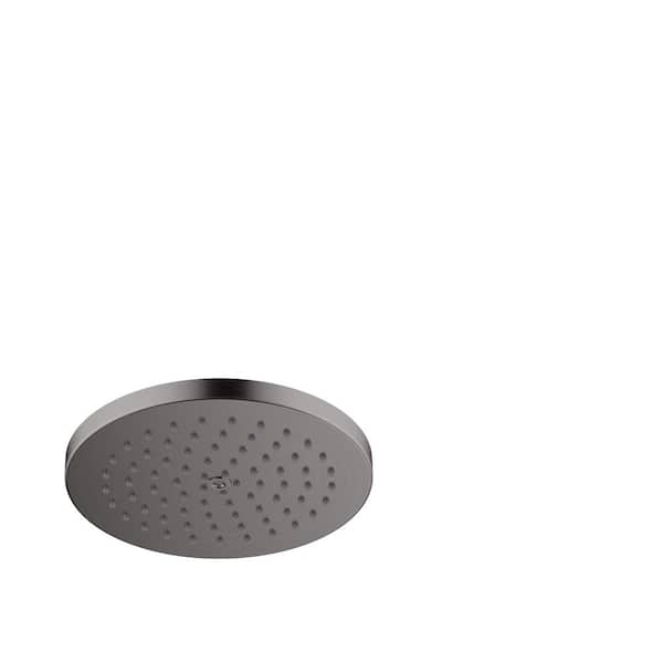 Hansgrohe Raindance S 1-Spray Patterns 2.5 GPM 7 in. Fixed Shower Head in Brushed Black Chrome