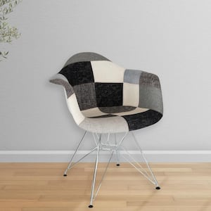 Willow Patchwork Polyester Arm Chair