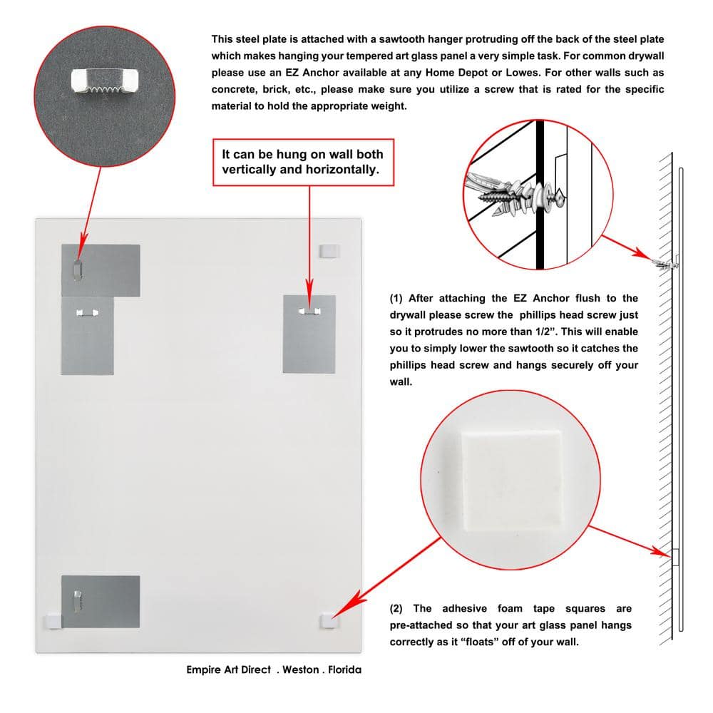 Frameless Rectangular 40" x 30" Black and White Mirror