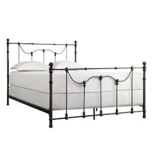 Dark Bronze Victorian Iron Metal Full Bed