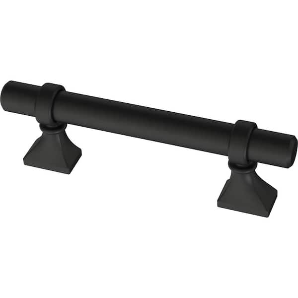 Liberty Classic Adjusta-Pull(TM) 1-3/8 in. - 4 in. (35-102 mm) Matte Black Cabinet Drawer Pull