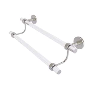 Clearview 36 in. Wall Mounted Double Towel Bar in Satin Nickel