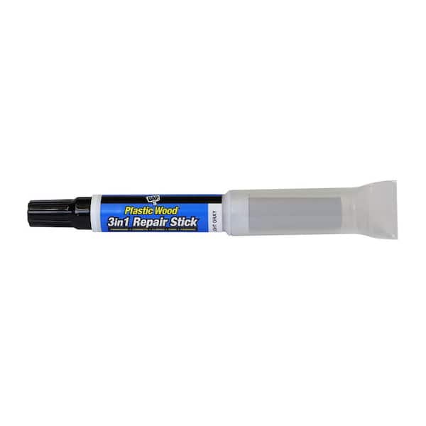 0.4 oz. 3 in 1-Plastic Wood Repair Stick Light Grey (6-pack)