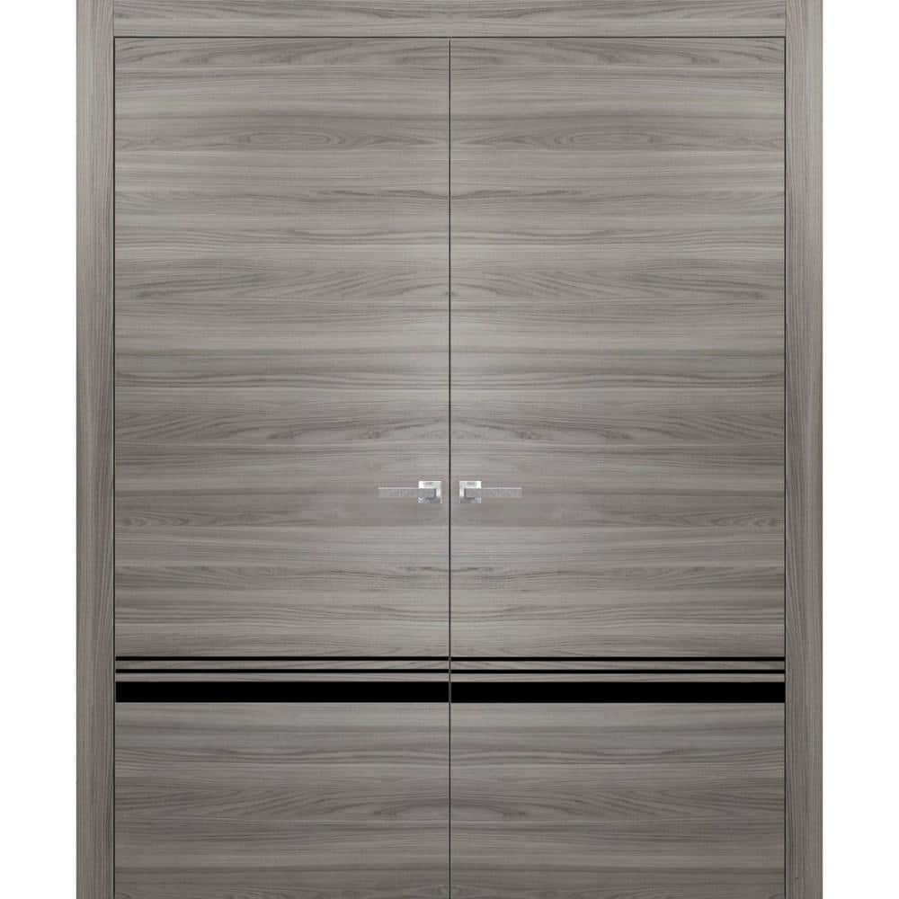 36 in. x 80 in. Ginger Ash Finished Universal/Reversible Frosted Glass Solid Wood Assembly Required Interior Door Kit price history on PriceWatchPro