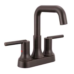 Delta Trinsic 4 in. Centerset Double Handle Bathroom Faucet in